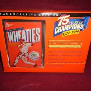 Wheaties, Mark McGwire, 75 Years Of Champions 1924-1999 Gold Signature Mini Box